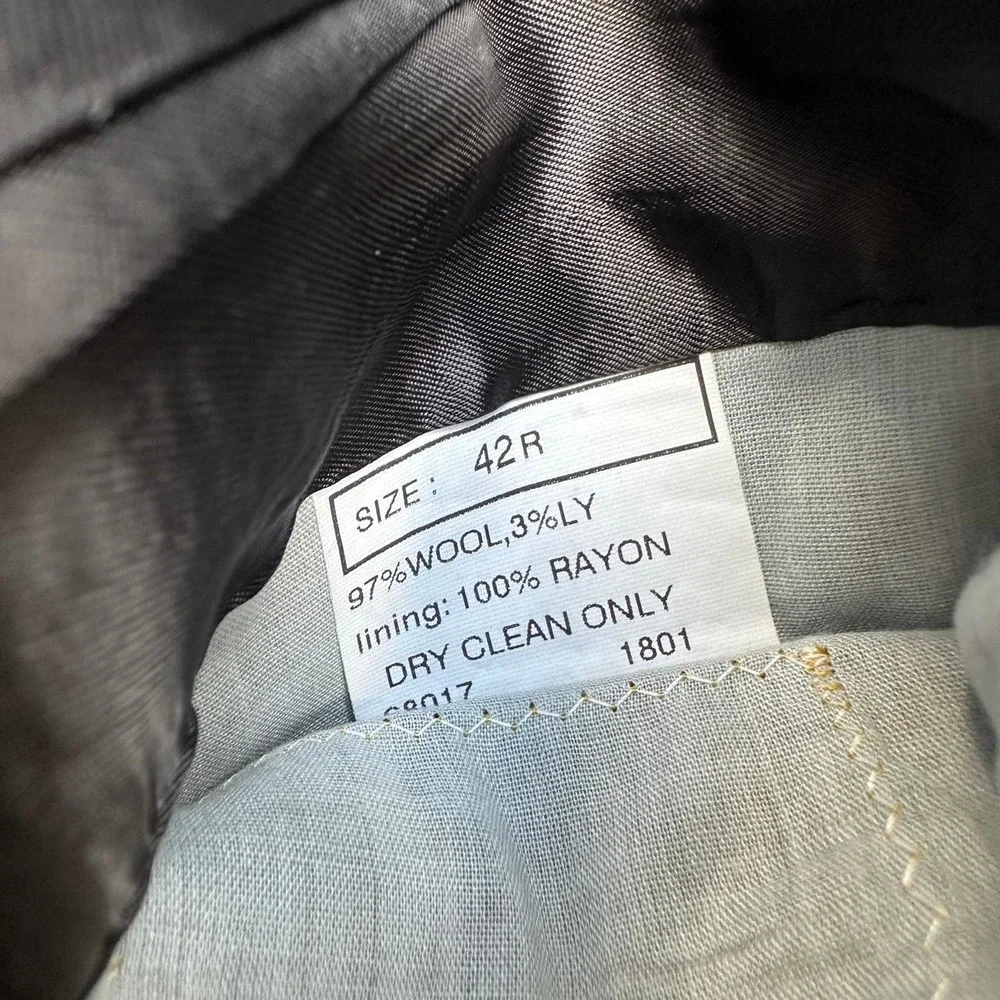 Brooks Brothers Brooksease Classic Gray Wool Suit Jacket Size 42R